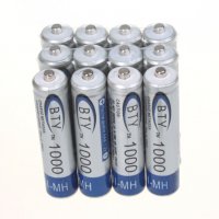 4 бр AAA 1000 mAh 1.2V Ni-MH акумулаторни батерии акумулаторна батерия презареждащи за MP3 фотоапара, снимка 3 - Друга електроника - 26444452