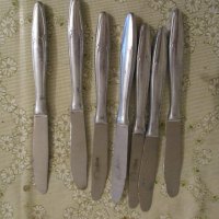 Лъжици и ножове метални неръждаеми нови български старо висококачествено производство, снимка 1 - Прибори за хранене, готвене и сервиране - 32635141