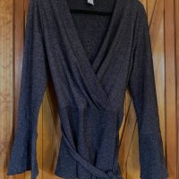 дамска блуза блясък H&M, снимка 1 - Блузи с дълъг ръкав и пуловери - 43836870