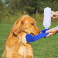 2234 Бутилка за вода за домашни любимци сгъваема поилка шише за кучета, 500ml, снимка 8 - За кучета - 33143440