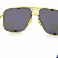Луксозни слънчеви очила DITA MACH FIVE DRX-2087-B-BLU-GLD-64, снимка 14 - Слънчеви и диоптрични очила - 32361091