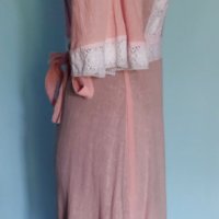 Винтидж кенарена рокля с дантела / Англия , снимка 5 - Рокли - 33306899