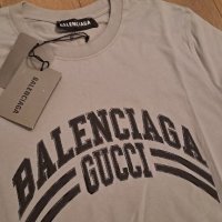 Тениска Balenciaga x Gucci, снимка 2 - Тениски - 43171318