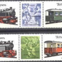 Чисти марки Транспорт Влакове Локомотиви Вагони 1984 от Германия ГДР       , снимка 1 - Филателия - 32287075