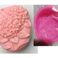 3D голям люляк силиконов молд форма декорация торта фондан шоколад свещ гипс сапун калъп, снимка 1 - Форми - 26862864
