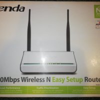Tenda 300 Mbps Wiereless N Easy Setup Router , снимка 1 - Рутери - 32575694
