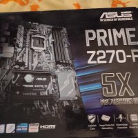 Asus Prime Z270-P Mining Board +CPU+4GB DDR4 2666 за части, снимка 1 - Дънни платки - 37347431