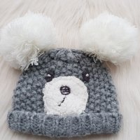 Зимна шапка за бебе 0-3 месеца, снимка 3 - Други - 38990380