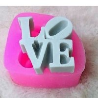 Love букви надпис силиконов молд форма калъп фондан гипс шоколад, снимка 1 - Форми - 37304967