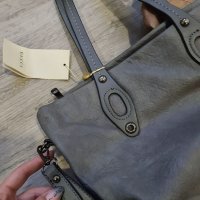 НОВА страхотна чанта G.U.C.C.I в сив цвят с дръжка,тип- TEDDY BEAR + брошка на намаление , снимка 5 - Чанти - 35049003