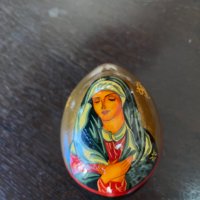 Уникално рисувано яйце тип Faberge №1809, снимка 2 - Антикварни и старинни предмети - 35488723