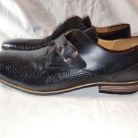 Разкошни мъжки обувки от естествена кожа MARCO BONELLI №47, снимка 1 - Официални обувки - 35044062