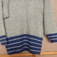 Пуловер Зимен от домашна прежда, снимка 1 - Блузи с дълъг ръкав и пуловери - 38875916