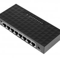 8 Port Poe Switch 6 + 2 Ports DC Мрежови IP Камери NVR LSPOE-06120A 8 Порт Суич от които 6 порта POE, снимка 2 - IP камери - 28567738