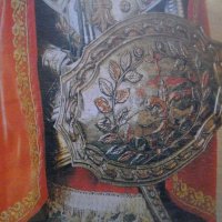 Съвременна Картина -Принт Върху Дърво-Рамкирана-Карл Велики-45,5х35,5 см, снимка 9 - Картини - 39776047