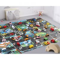 Детска постелка за игра-килим с писта-размери 130х100см - 7 модела - код 3318, снимка 3 - Други - 35411273