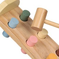 Образователна дървена играчка с чук, снимка 3 - Образователни игри - 43375037