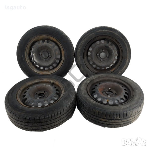 Стоманени джанти 4x100 с гуми R14 Opel Corsa D 2006-2014 ID: 118980, снимка 1