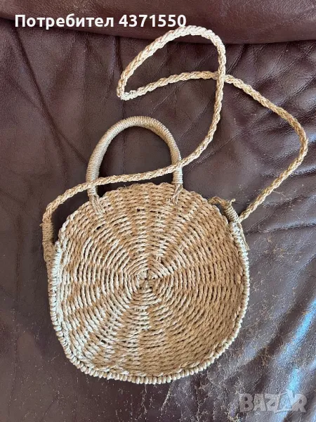 Плетена кръгла чанта Hailys, снимка 1