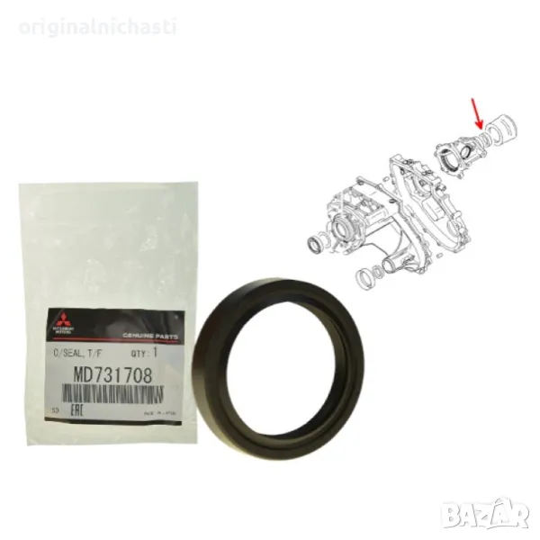 Семеринг раздатъчна кутия преден МИТСУБИШИ Л200 Л300 ПАДЖЕРО MITSUBISHI PAJERO L200 L300 MD731708, снимка 1