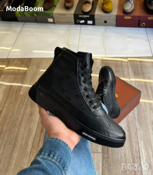Louis Vuitton черни мъжки маратонки , снимка 1