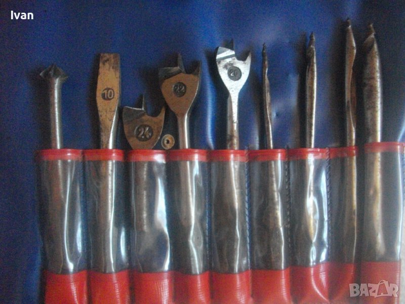 К-т Дърводелски Свредла-Старо Качество-WEST GERMANY-Dolpelst Gernacht-10-24мм-В Калъф-Инструменти, снимка 1