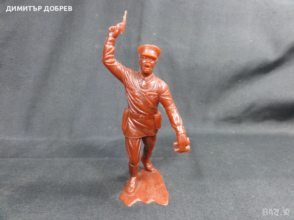 СТАРА РЕТРО СОЦ СССР ПЛАСТМАСОВА ФИГУРКА РУСКИ ВОЙНИК ВСВ, снимка 1