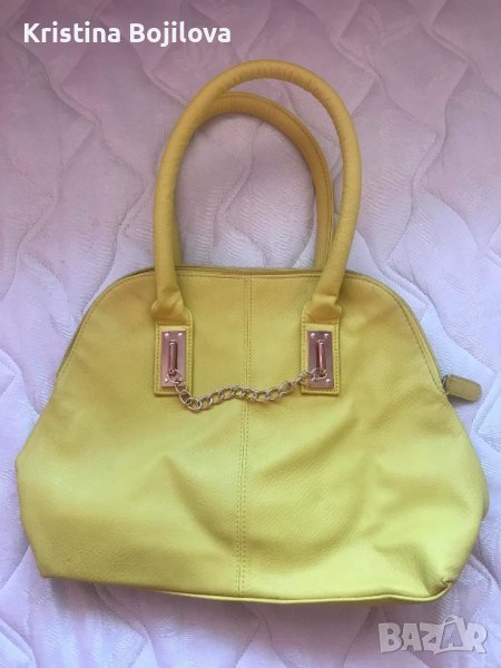 Жълта дамска чанта, снимка 1