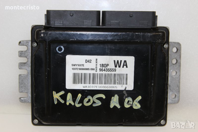 Моторен компютър ECU Chevrolet Kalos (2004-2008г.) 96435559 / 5WY1E07E, снимка 1