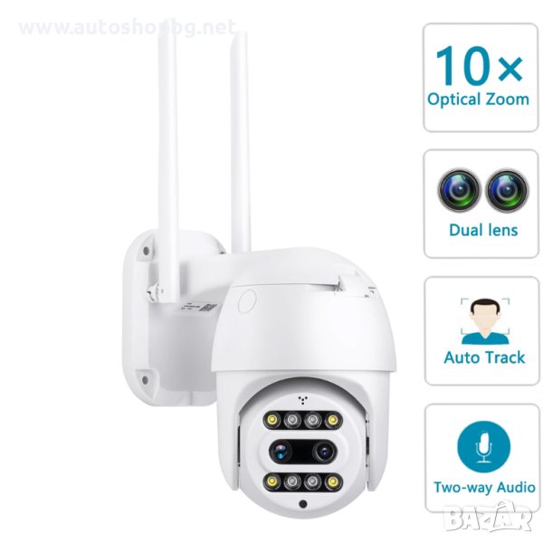 IP камера с 2 обектива и 10 кратен Zoom CAM-10 ZOOM, снимка 1