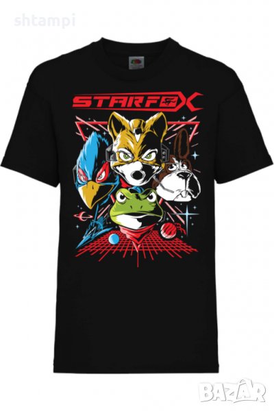 Детска тениска Nintendo Star Fox,Игра,Гейм,Геймър,Подарък,Изненада,Повод,Празник,Събитие., снимка 1
