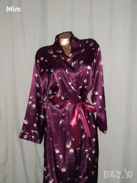 CANDA L/XL Сатенен халат на листа цвят бордо , снимка 1