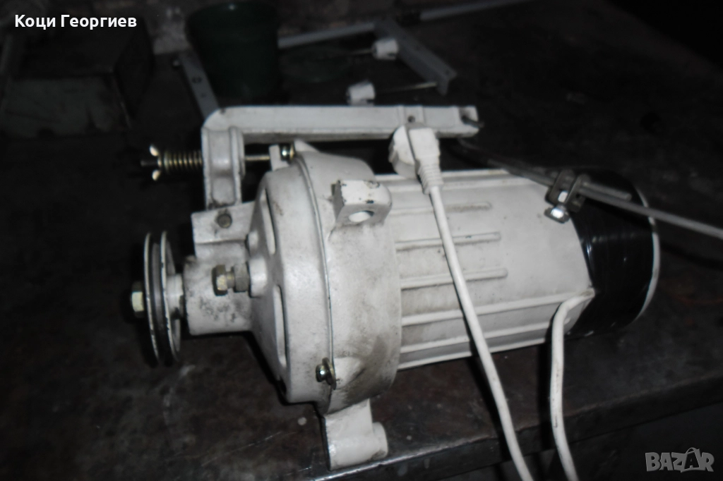 Монофазен електромотор за шевна машина, снимка 1