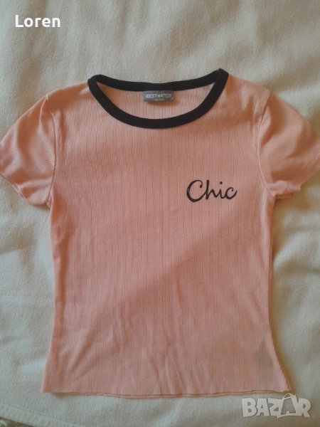 *Destination*Детска тениска прасковено розово, снимка 1