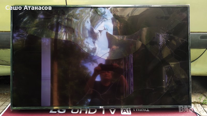 LG 49UM7100PLB със счупена матрица ,LGP49DJ-17U1 ,EAX68253605(1.1) ,TWCM-K505D ,NC490DGG-AAGP1, снимка 1