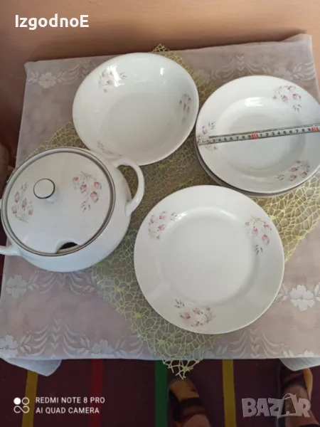 11 части порцеланов сервиз за хранене Български порцелан, снимка 1
