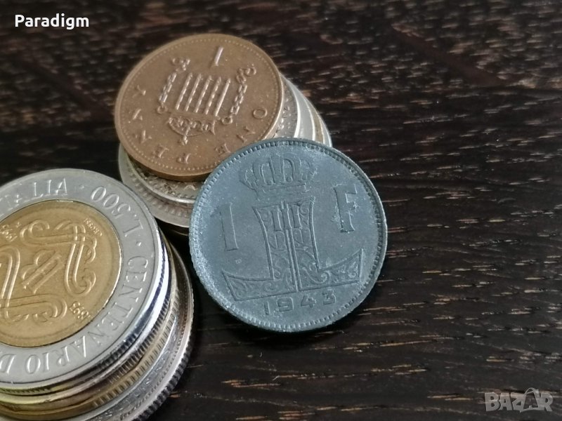 Монета - Белгия - 1 франк | 1943г., снимка 1