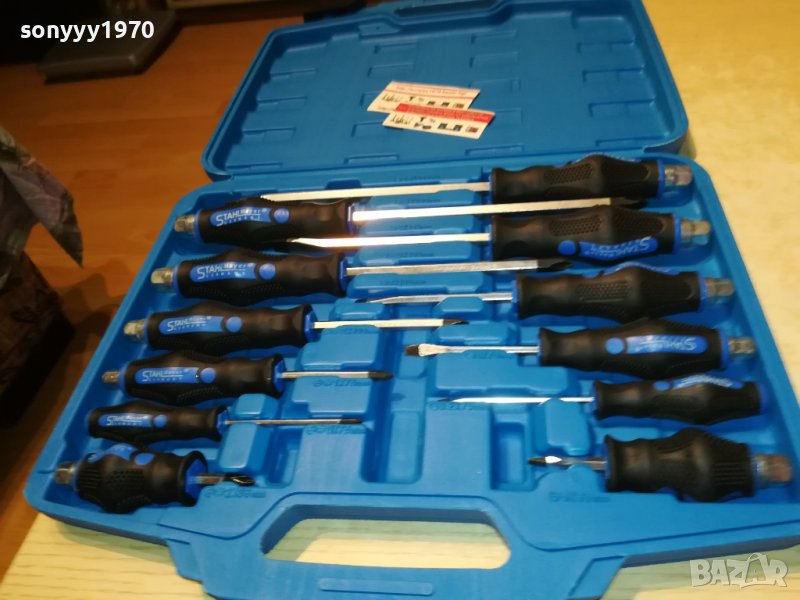 КУФАР С УДАРНИ ОТВЕРТКИ 12бр 0609221632, снимка 1