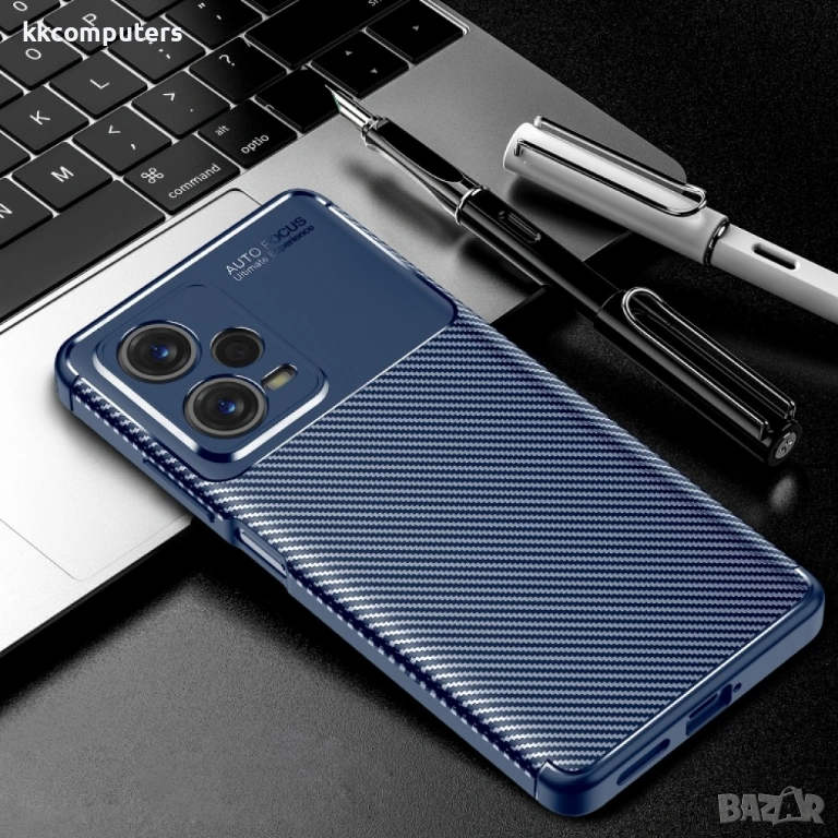 Xiaomi Redmi Note 12 Pro 5G / Poco X5 Pro 5G Удароустойчив Carbon Fiber Калъф и Протектор, снимка 1