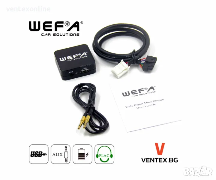 WEFA чейнджър за Toyota от 2003 - 2011 година с USB и AUX за музика, снимка 1