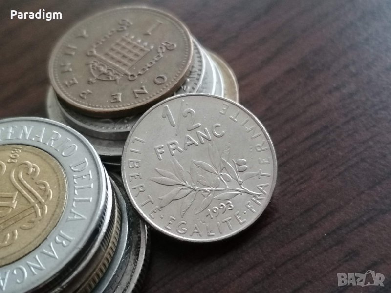 Монета - Франция - 1/2 (половин) франк | 1993г., снимка 1