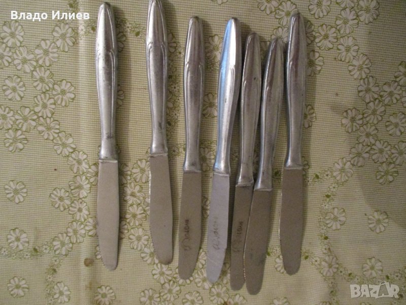 Лъжици и ножове метални неръждаеми нови български старо висококачествено производство, снимка 1