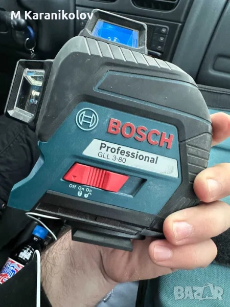 Лазер Bosch GLL 3-80 червен, снимка 1
