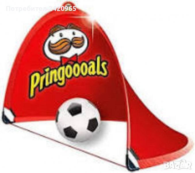Pringles футболна врата + платнена торба, снимка 1