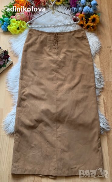 Велурена дълга пола, снимка 1