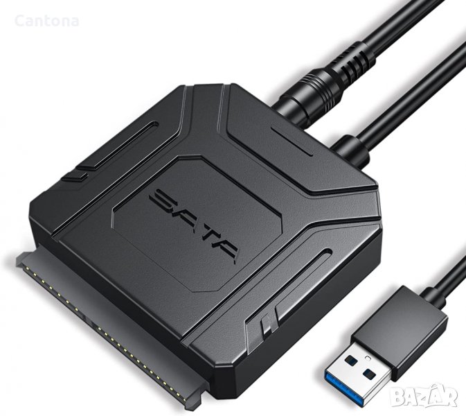 Posugear Sata USB 3.0 към Sata адаптер за 2,5/3,5-инчов HDD/SSD SATA I/II/III адаптер за твърд диск,, снимка 1