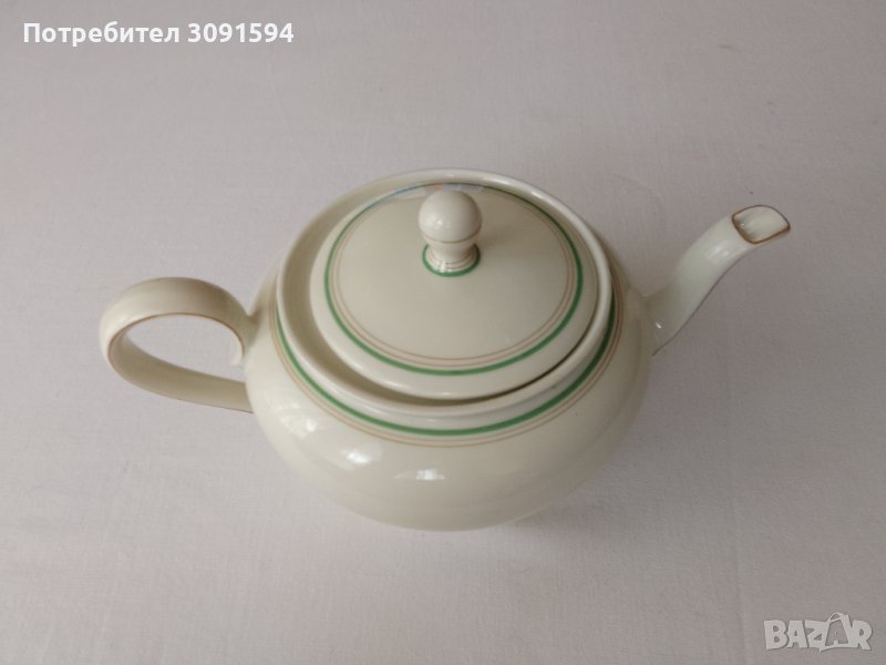 Стар порцеланов чайник -Марка за порцелан и керамика - марки CT Altwasser RSS   Carl Tielsch основав, снимка 1