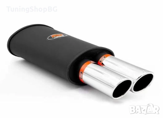 Спортно гърне RM MOTORS с полирани накрайници 63 мм, снимка 1