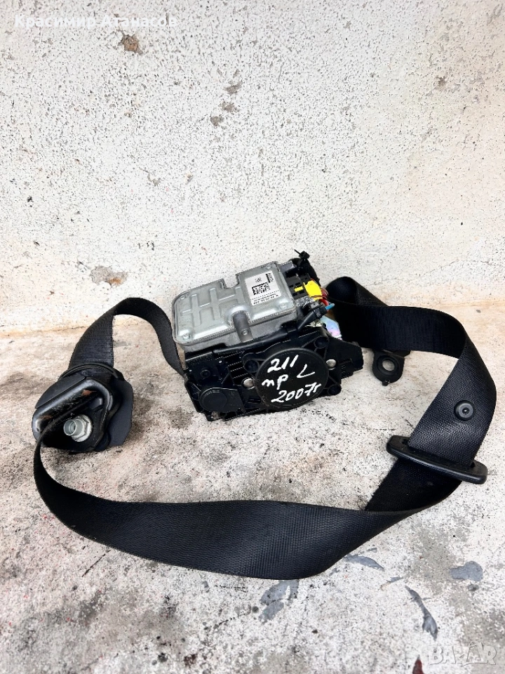 602208200. Предпазен колан преден ляв за Мерцедес Е-класа W211. Седан комби. 609098200B, снимка 1