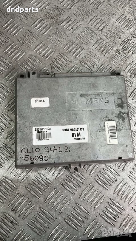 Компютър Renault Clio 1.2i 1994г. S101729103 7700851758 , снимка 1